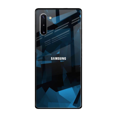 Polygonal Blue Box Glossy Case For Samsung Galaxy Note 10