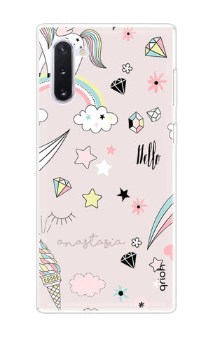 Unicorn Doodle Soft Cover For Samsung Galaxy Note 10