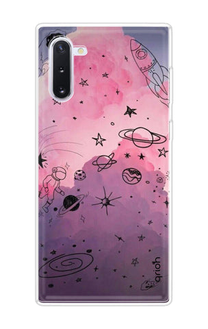 Space Doodles Art Soft Cover For Samsung Galaxy Note 10