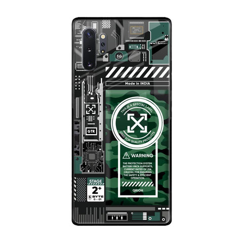 Green Camo Circuit Glossy Case for Samsung Galaxy Note 10 Plus