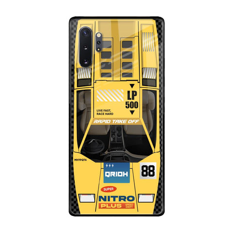 Yellow Racing Car Glossy Case for Samsung Galaxy Note 10 Plus