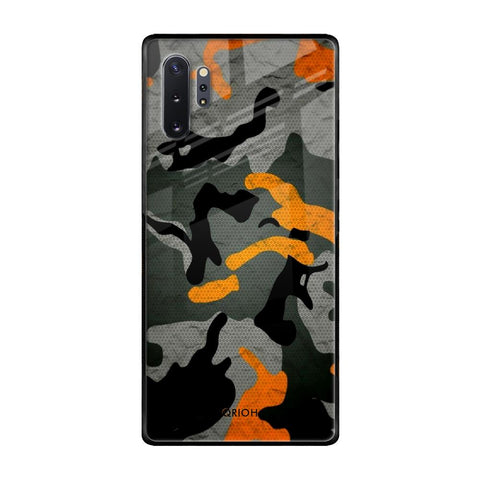 Camouflage Orange Glossy Case For Samsung Galaxy Note 10 Plus