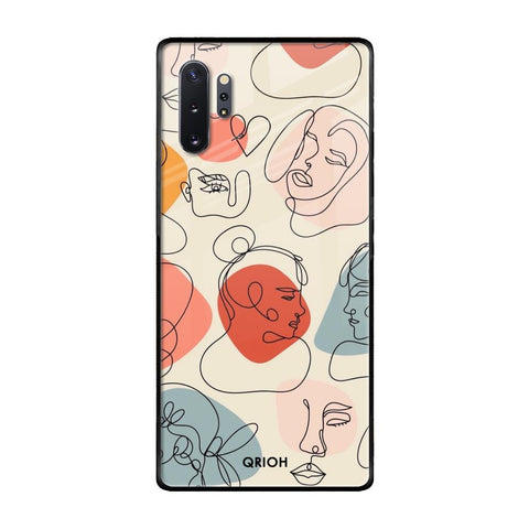Abstract Faces Glossy Case for Samsung Galaxy Note 10 Plus