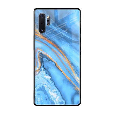 Vibrant Blue Marble Glossy Case for Samsung Galaxy Note 10 Plus