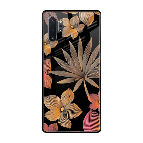 Lines Pattern Flowers Glossy Case for Samsung Galaxy Note 10 Plus