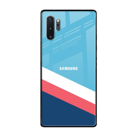 Pink & White Stripes Glossy Case For Samsung Galaxy Note 10 Plus