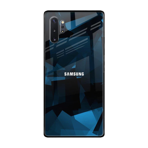 Polygonal Blue Box Glossy Case For Samsung Galaxy Note 10 Plus
