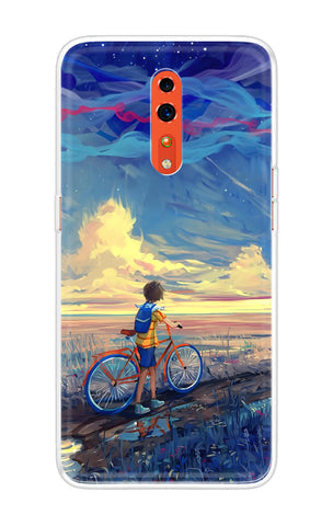 Riding Bicycle to Dreamland Soft Cover for Oppo Reno Z
