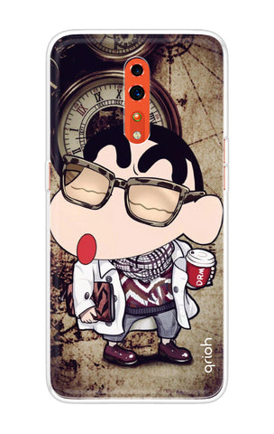 Nerdy Shinchan Soft Cover for Oppo Reno Z