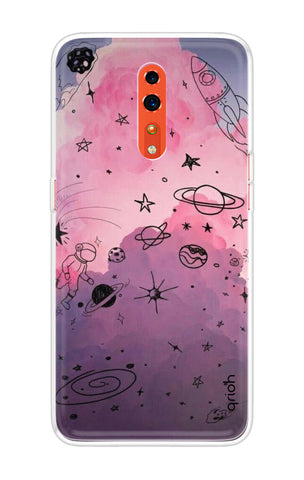 Space Doodles Art Soft Cover For Oppo Reno Z