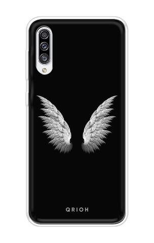 White Angel Wings Soft Cover for Samsung Galaxy A30s