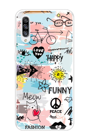 Happy Doodle Soft Cover for Samsung Galaxy A50s