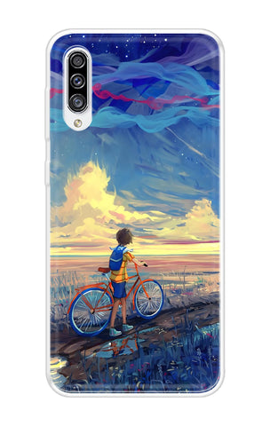 Riding Bicycle to Dreamland Soft Cover for Samsung Galaxy A50s