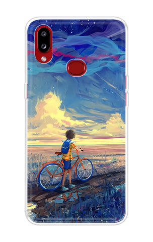Riding Bicycle to Dreamland Soft Cover for Samsung Galaxy A10s