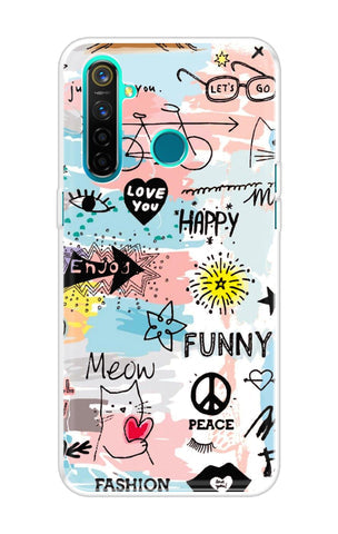 Happy Doodle Soft Cover for Realme 5 Pro