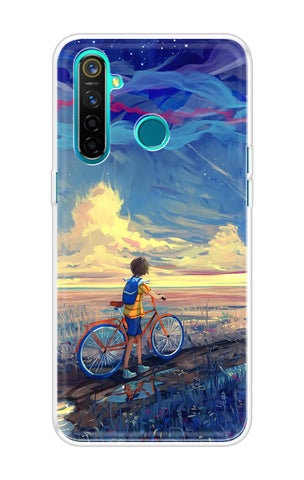 Riding Bicycle to Dreamland Soft Cover for Realme 5 Pro
