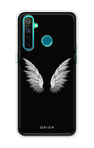 White Angel Wings Soft Cover for Realme 5 Pro