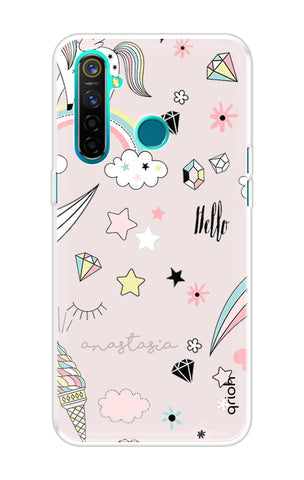 Unicorn Doodle Soft Cover For Realme 5 Pro