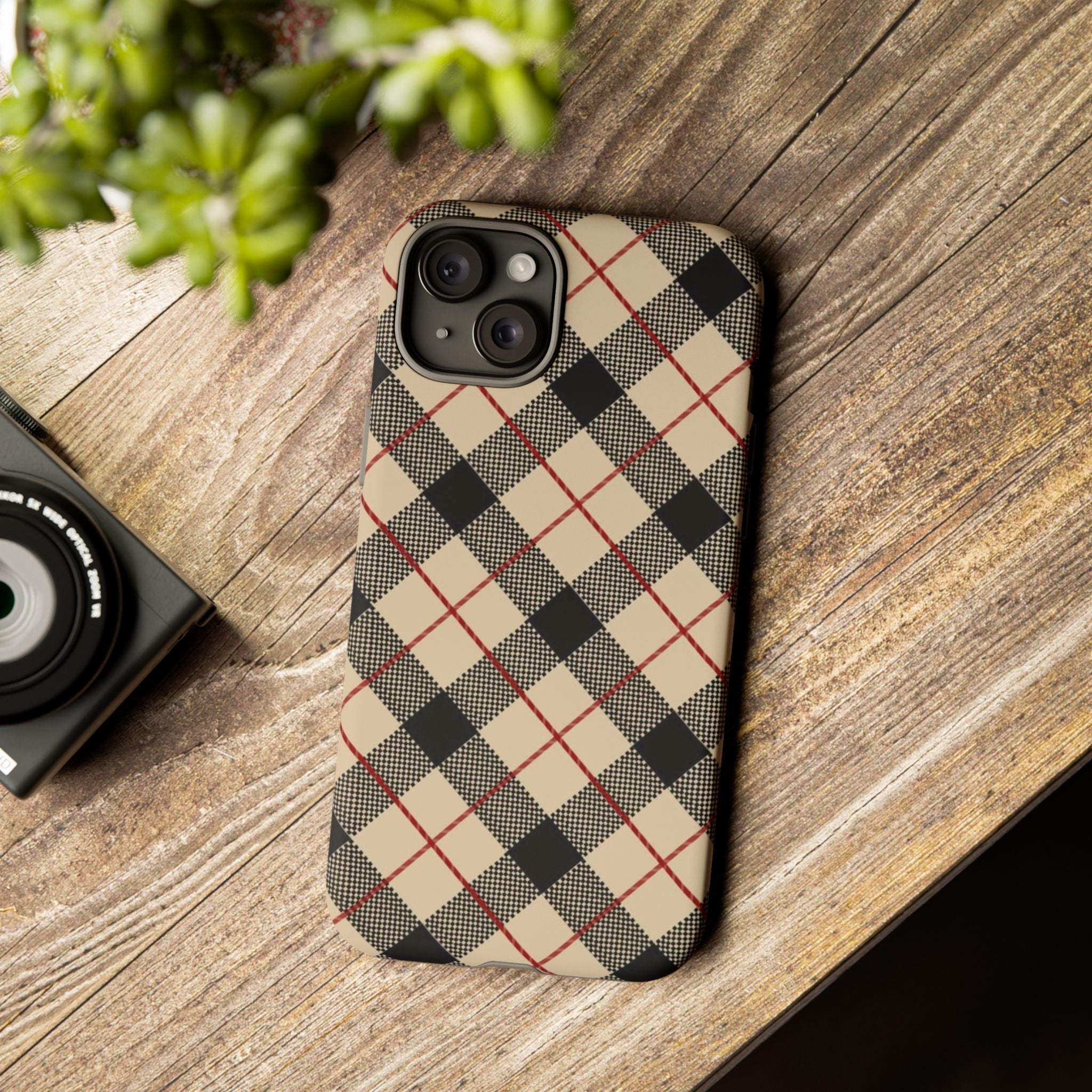 Heritage Plaid Premium Tough Shining Phone Case (Double Layer) Available For All iPhone Models