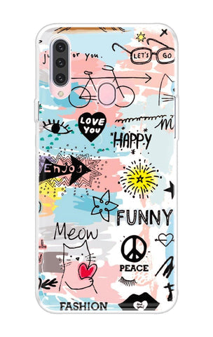 Happy Doodle Soft Cover for Samsung Galaxy A20s