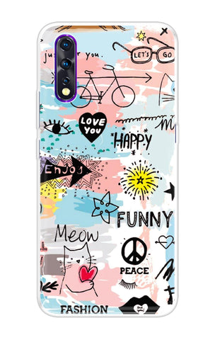 Happy Doodle Soft Cover for Vivo Z1X