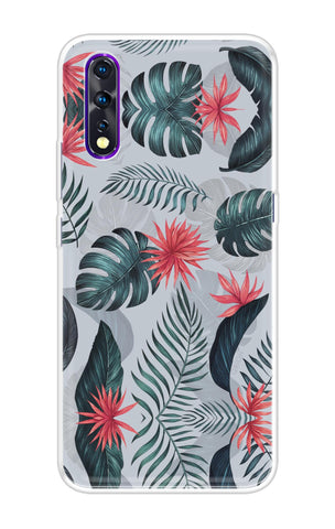 Retro Floral Leaf Soft Cover for Vivo Z1X