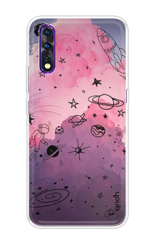 Space Doodles Art Soft Cover For Vivo Z1X