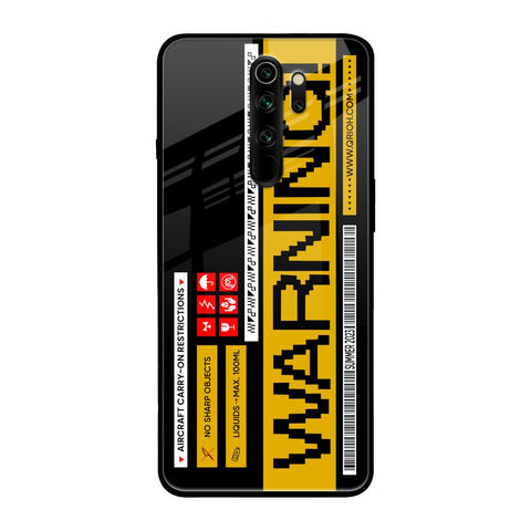 Aircraft Warning Glossy Case for Xiaomi Redmi Note 8 Pro