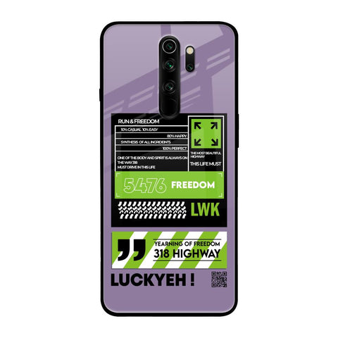 Run & Freedom Glossy Case for Xiaomi Redmi Note 8 Pro