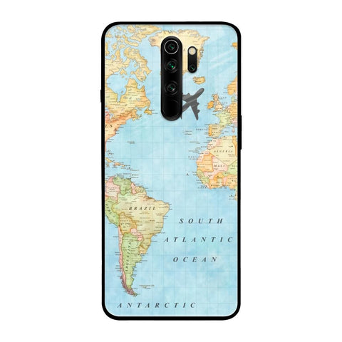Travel Map Glossy Case for Xiaomi Redmi Note 8 Pro