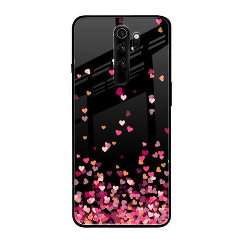 Heart Rain Fall Glossy Case For Xiaomi Redmi Note 8 Pro