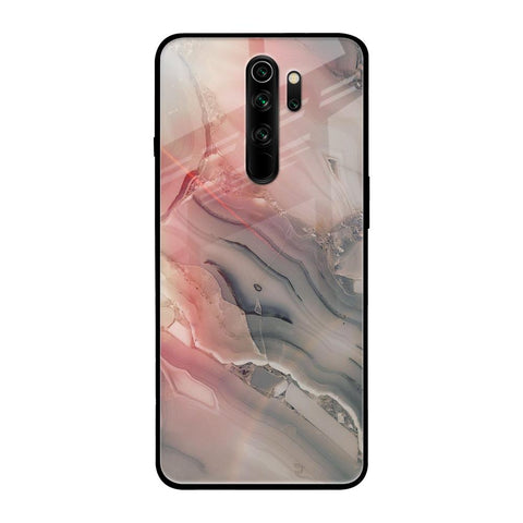 Pink And Grey Marble Glossy Case For Xiaomi Redmi Note 8 Pro