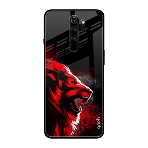 Red Angry Lion Glossy Case for Xiaomi Redmi Note 8 Pro