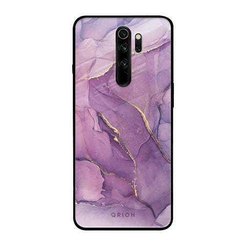 Purple Gold Marble Glossy Case for Xiaomi Redmi Note 8 Pro