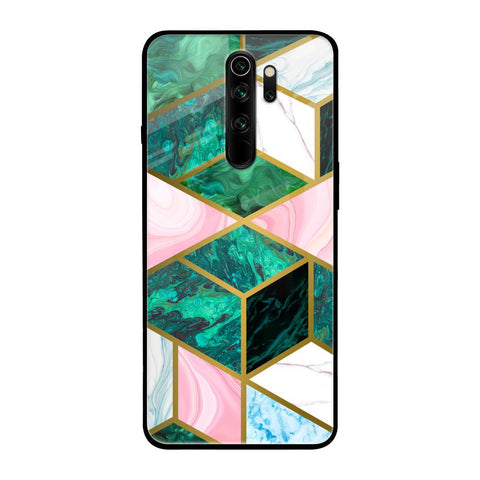 Seamless Green Marble Glossy Case for Xiaomi Redmi Note 8 Pro
