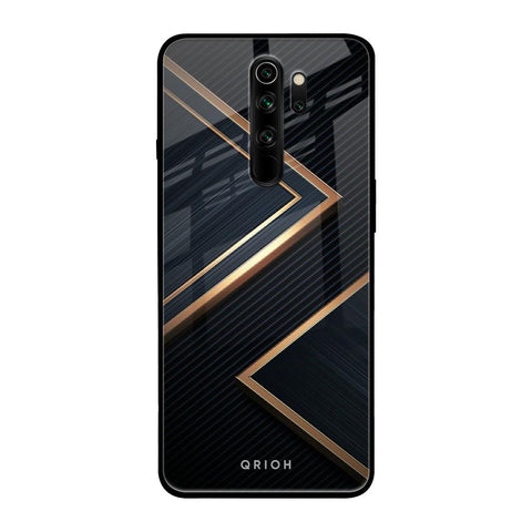 Sleek Golden & Navy Glossy Case for Xiaomi Redmi Note 8 Pro