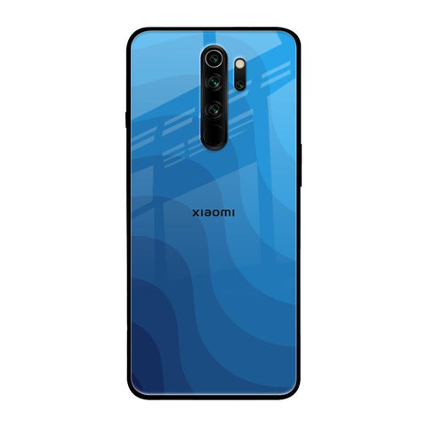 Blue Wave Abstract Glossy Case for Xiaomi Redmi Note 8 Pro