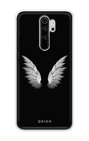 White Angel Wings Soft Cover for Xiaomi Redmi Note 8 Pro