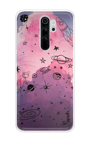 Space Doodles Art Soft Cover For Xiaomi Redmi Note 8 Pro
