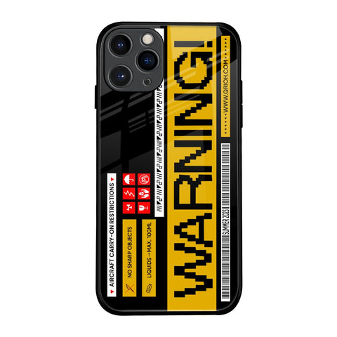 Aircraft Warning Glossy Case for iPhone 11 Pro