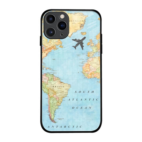 Travel Map Glossy Case for iPhone 11 Pro