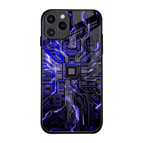 Techno Color Pattern Glossy Case For iPhone 11 Pro