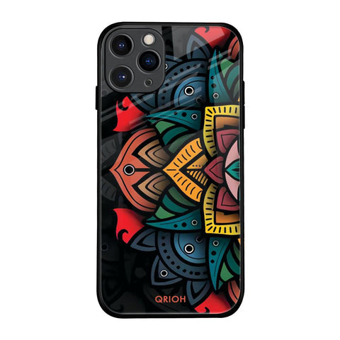 Retro Gorgeous Flower Glossy Case for iPhone 11 Pro