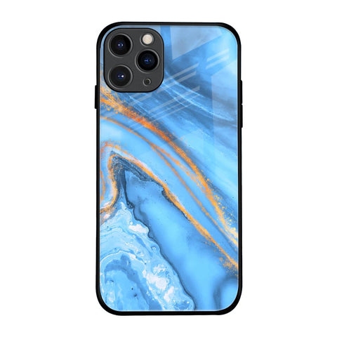 Vibrant Blue Marble Glossy Case for iPhone 11 Pro