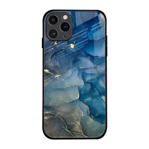 Blue Cool Marble Glossy Case for iPhone 11 Pro