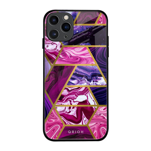 Electroplated Geometric Marble Glossy Case for iPhone 11 Pro