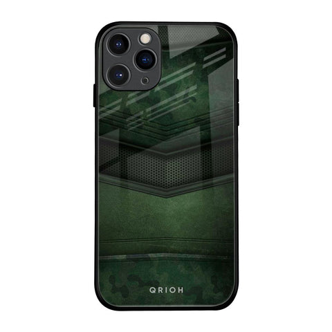 Green Leather Glossy Case for iPhone 11 Pro