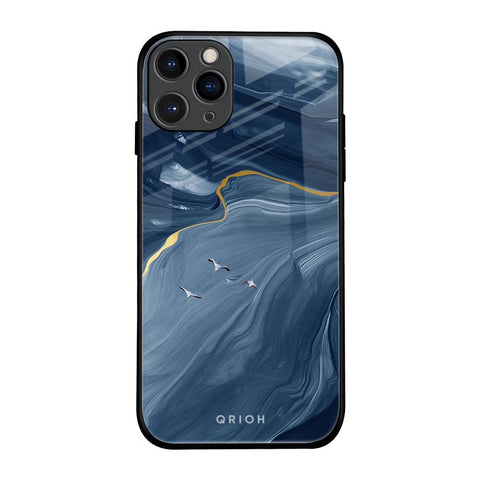 Deep Ocean Marble Glossy Case for iPhone 11 Pro