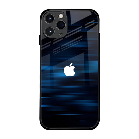 Blue Rough Abstract Glossy Case for iPhone 11 Pro