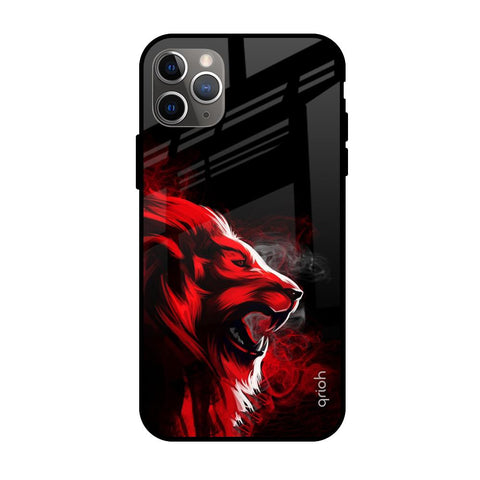 Red Angry Lion Glossy Case for Apple iPhone 11 Pro